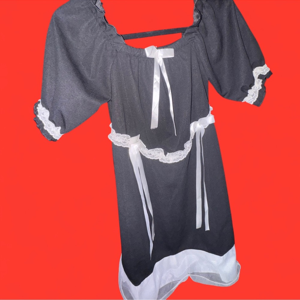 Black & White Babydoll Dress
